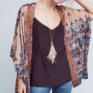 Anthropologie Beaded Kimono
